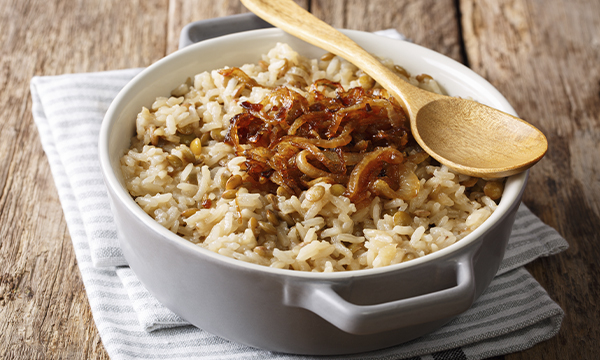 Rice With Caramelized Onions